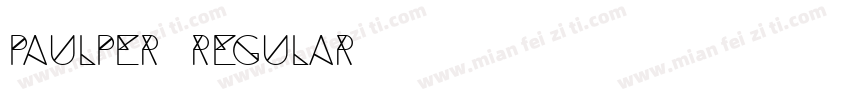Paulper Regular字体转换